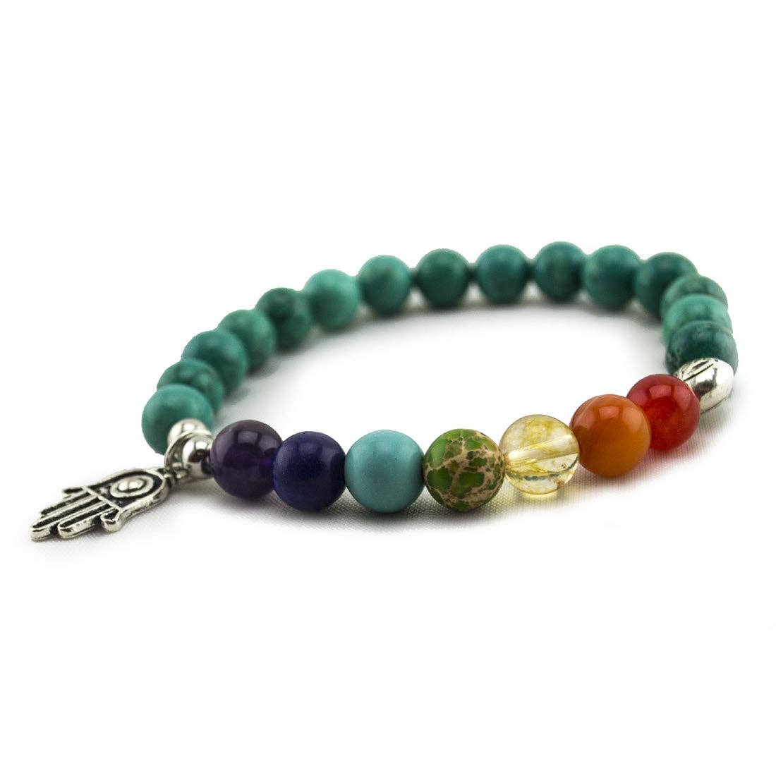 Power Bracelets-Turquoise - Hamsa