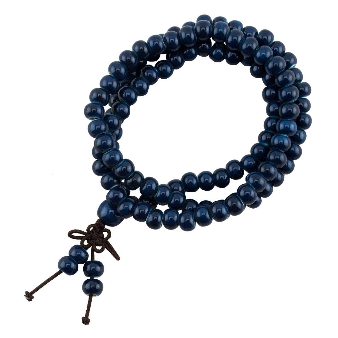 Prayer Bracelet - Ceramic Beads - Blue