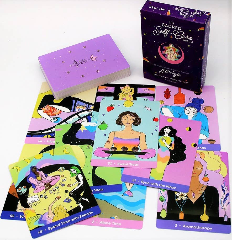 Sacred Self-Care Oracle: A 55-Card Deck and Guidebook