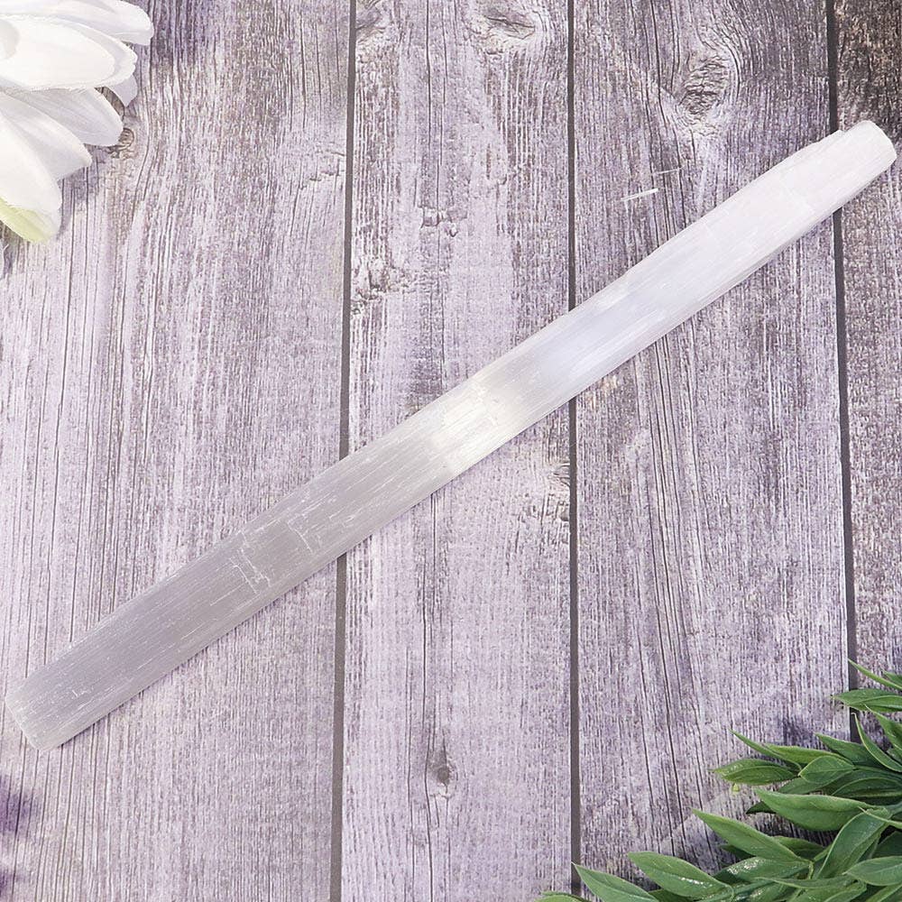 Large Rough Selenite Stick