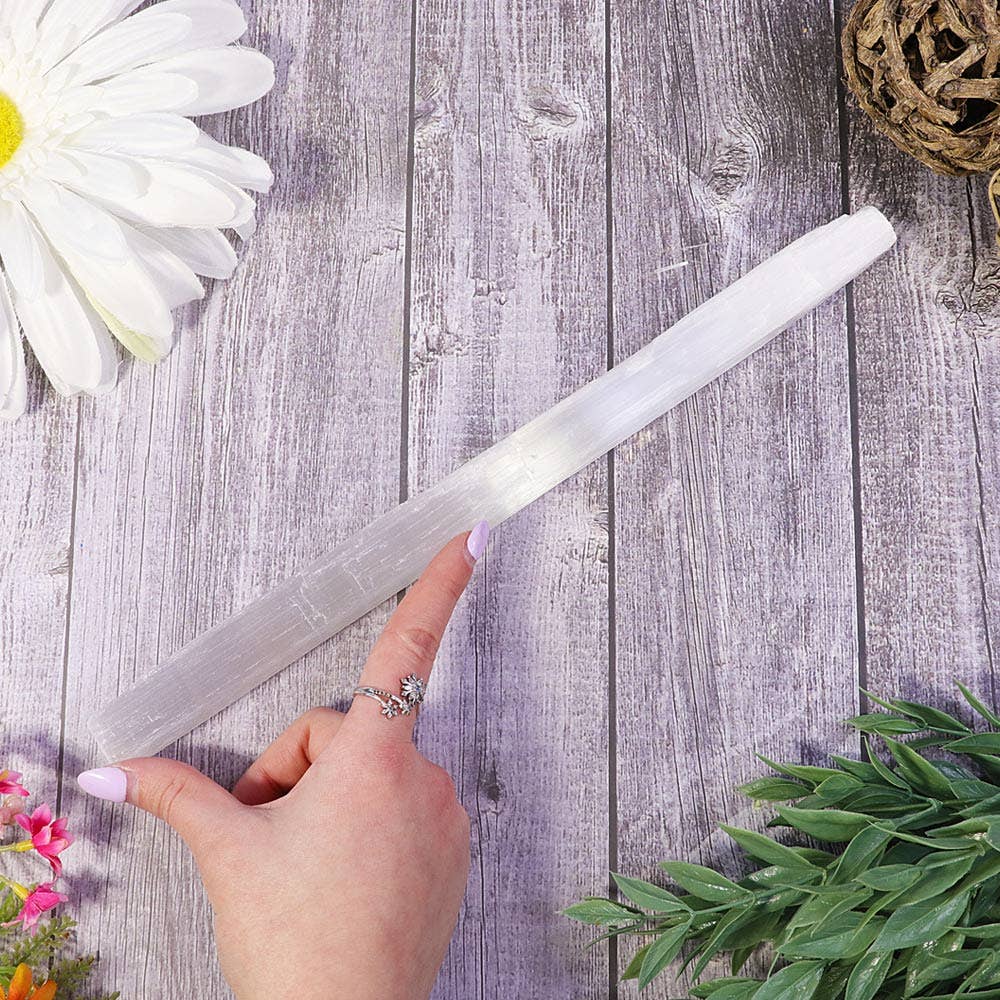 Large Rough Selenite Stick