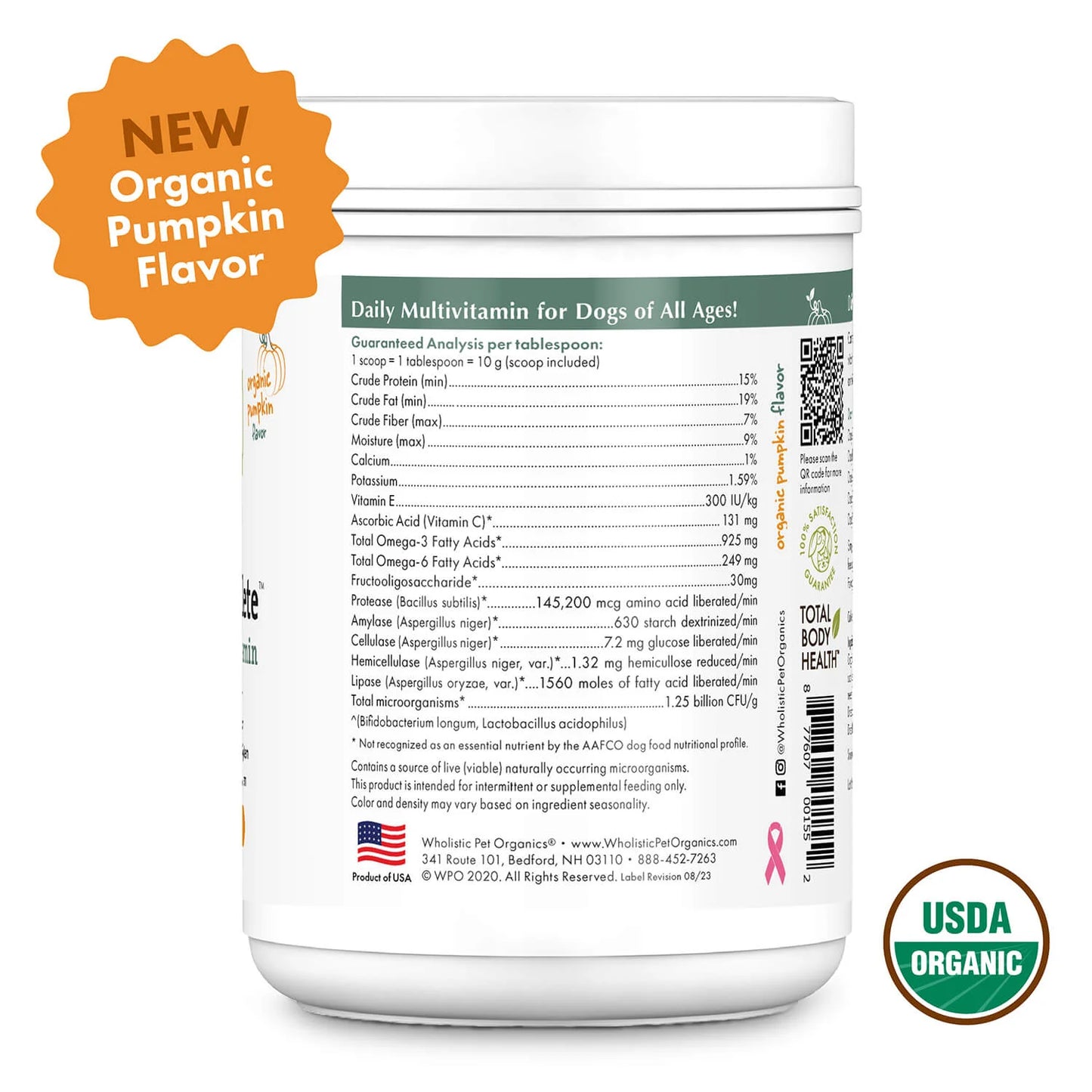Canine Complete™ Organic Pumpkin Flavor