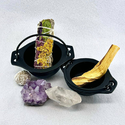 Cauldron Smudge Pot